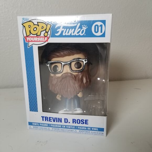 Funko Pop Customize Yourself Brown Beard Hipster Figure Trevin D Rose New - Picture 1 of 7